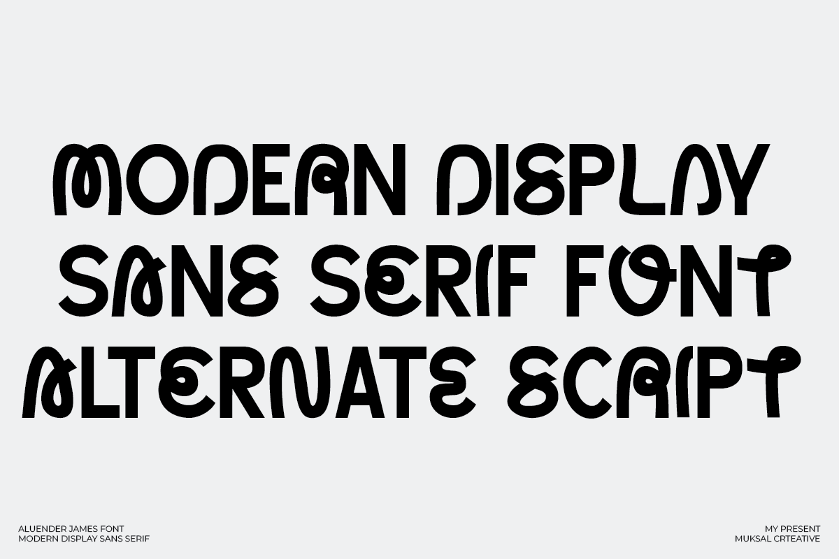 Aluender James Font Muksalcreative Fontspace