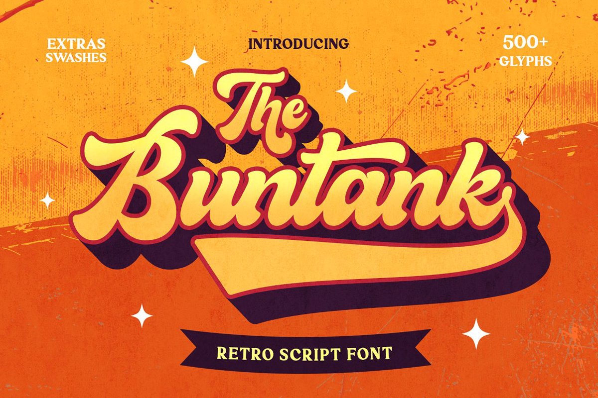 Buntank Font Arterfak Fontspace