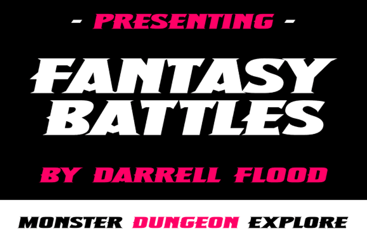 Fantasy Battles Font Hawtpixel Darrell Flood Fontspace