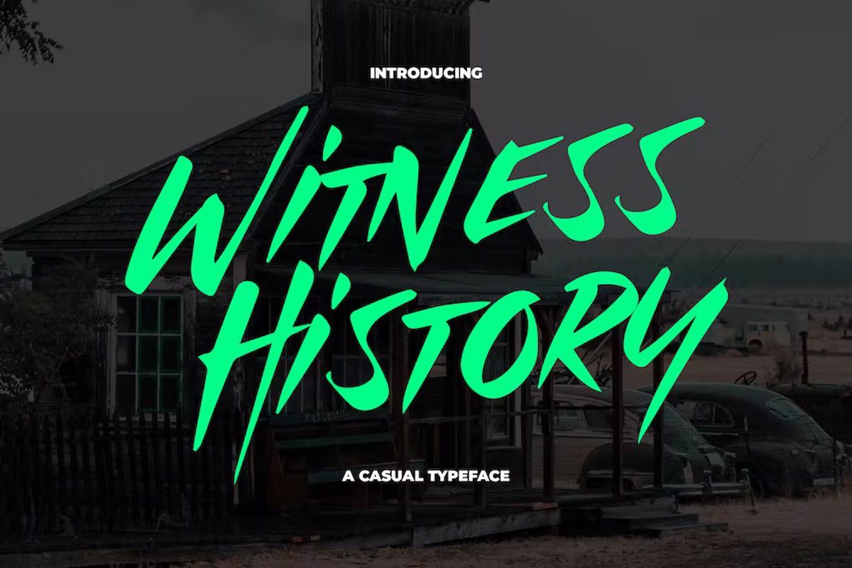 Witness History Font Slidehack FontSpace