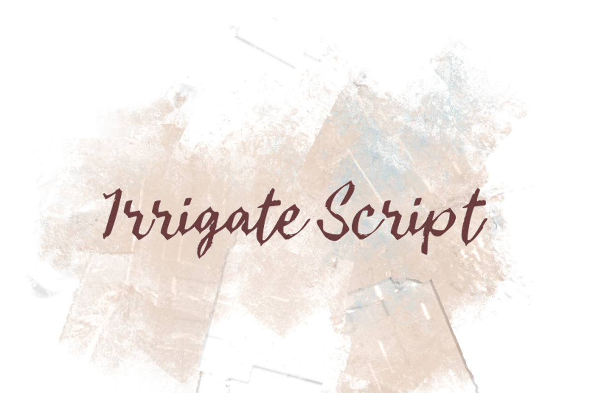 I Irrigate Script Font Wepfont FontSpace