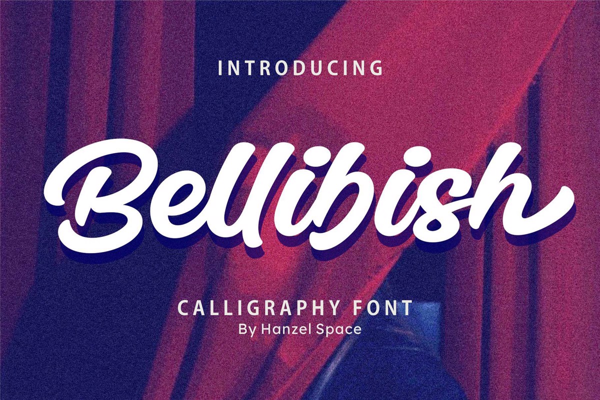 Bellibish Font Hanzel Studio Fontspace