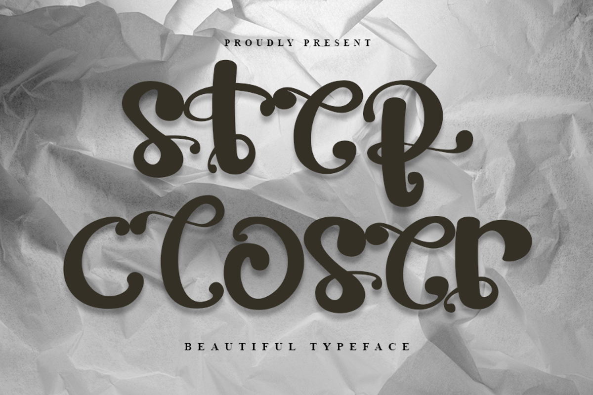 Step Closer Font Freshtypeink Fontspace