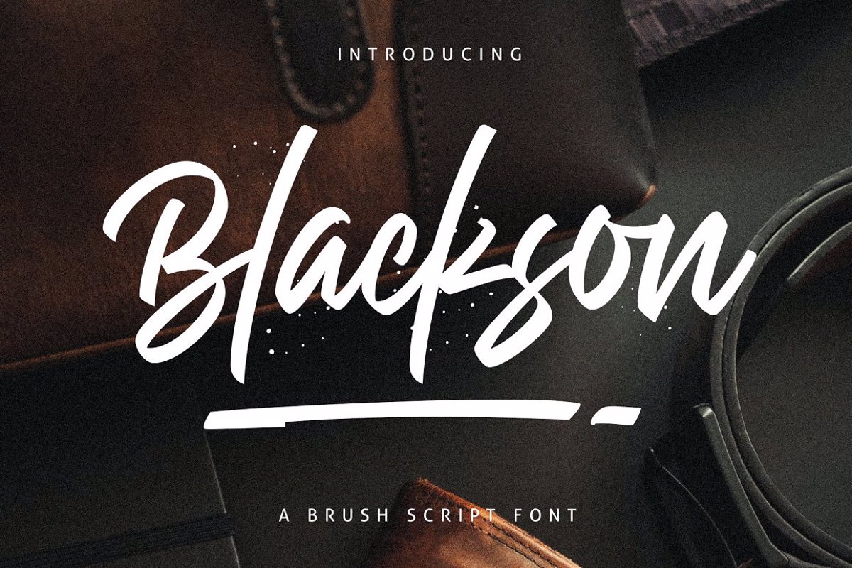 Blackson Font Arterfak Fontspace