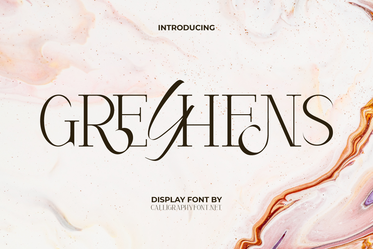 Greyhens Font CalligraphyFonts Net FontSpace