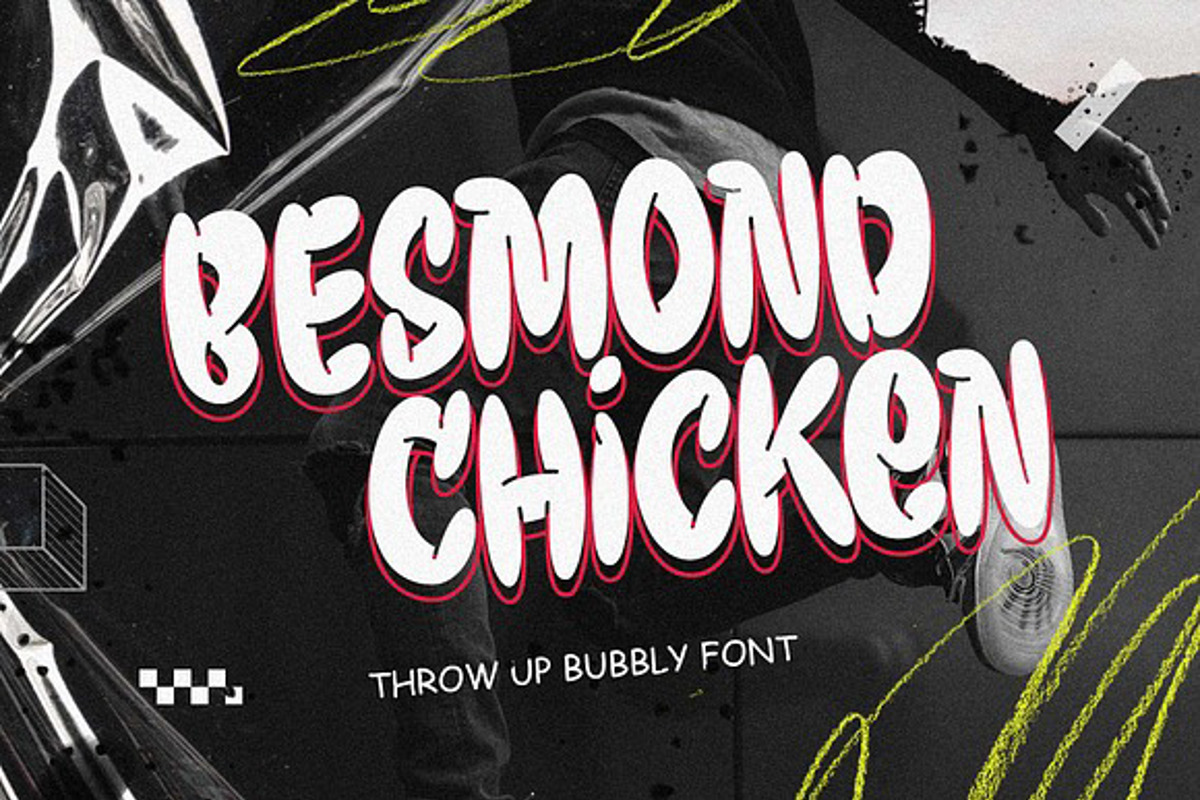 Besmond Chicken Solid Font Arterfak FontSpace