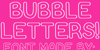 1970 bubble letters font