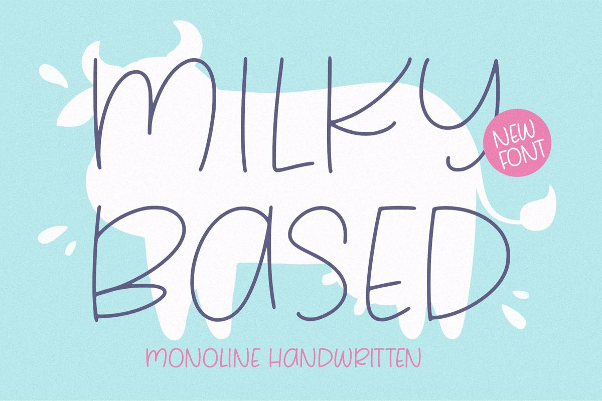 Milky Based Font | balpirick | FontSpace