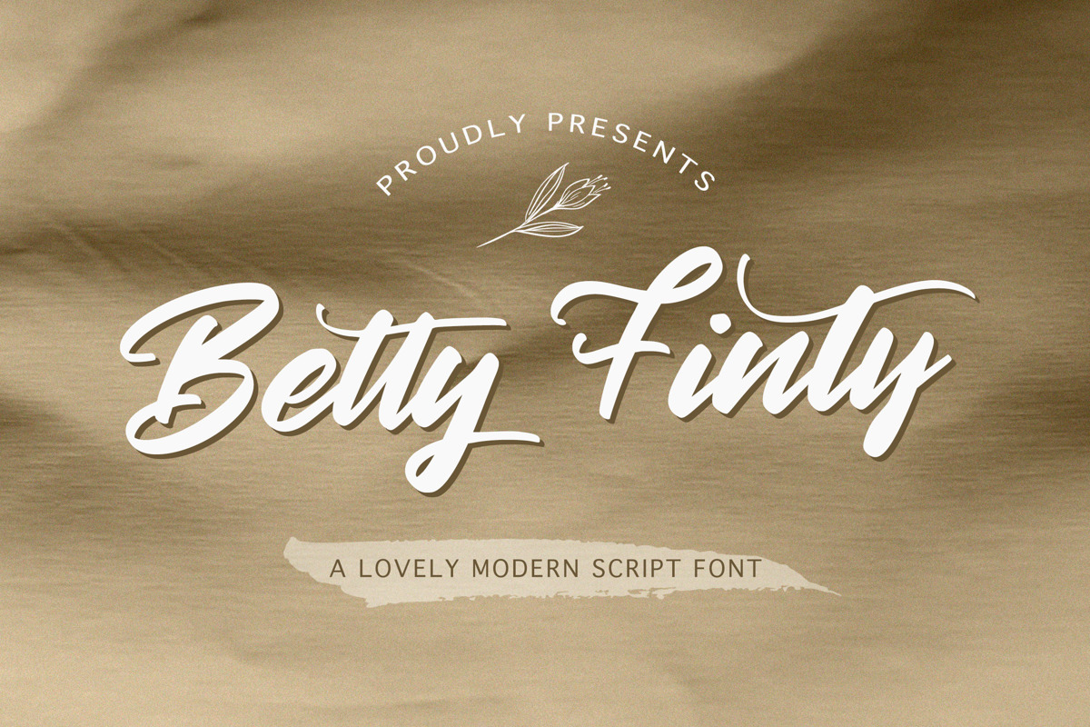 Free download of Betty Finty Font. 