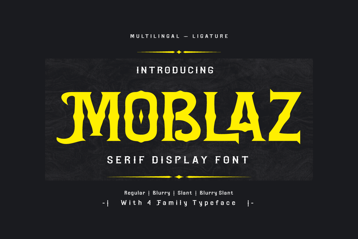 MOBLAZ Trial Font | twinletter | FontSpace