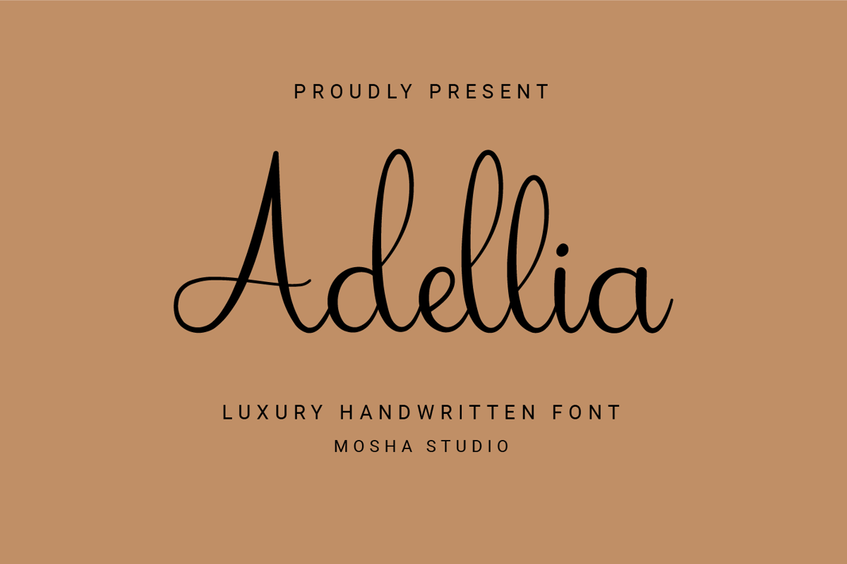 Adellia Font | Moshatype | FontSpace