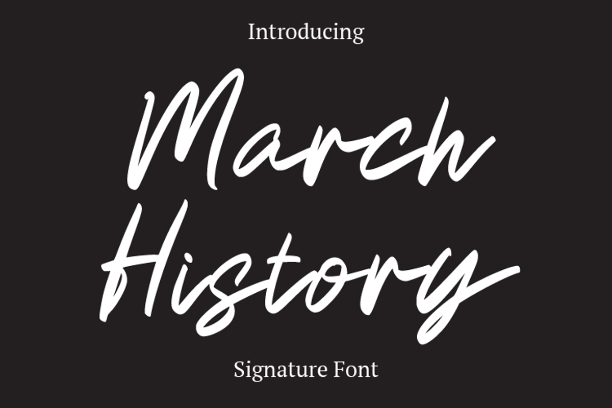March History Font Rvandtype Studio Fontspace