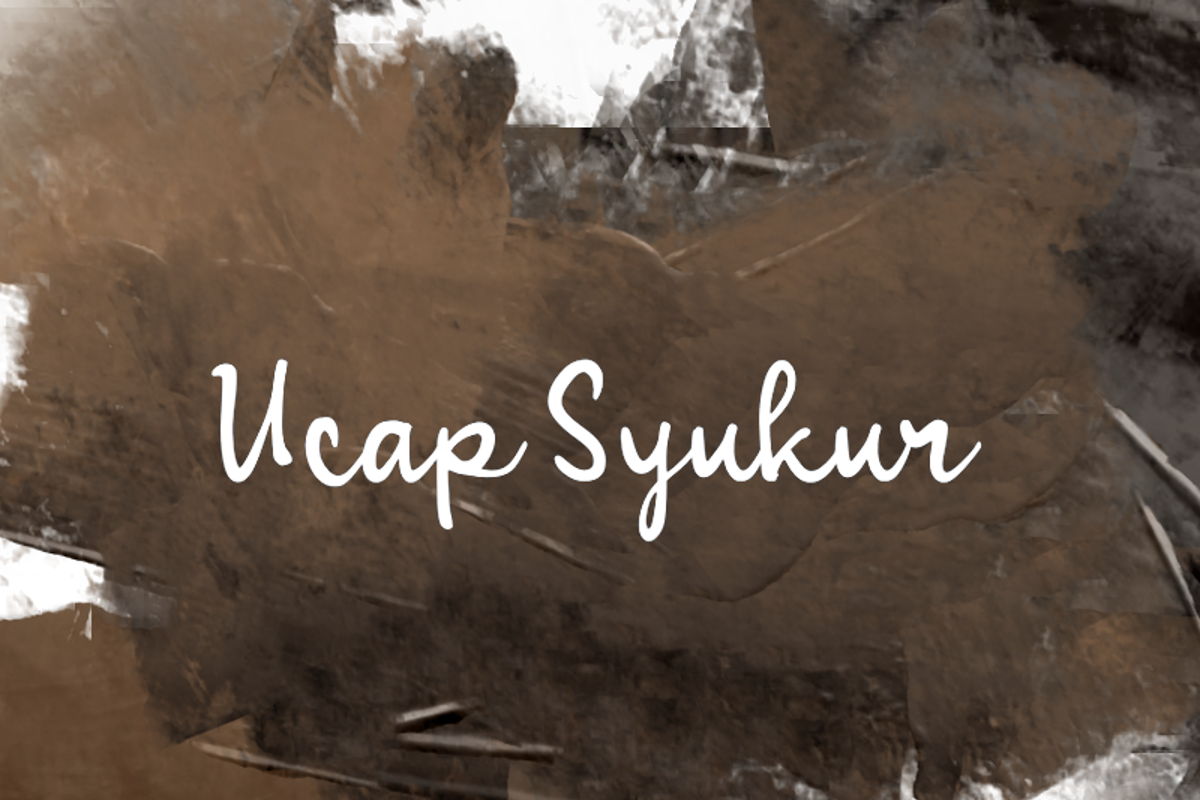 Ucap Formula U Ucap Syukur Font | wepfont | FontSpace