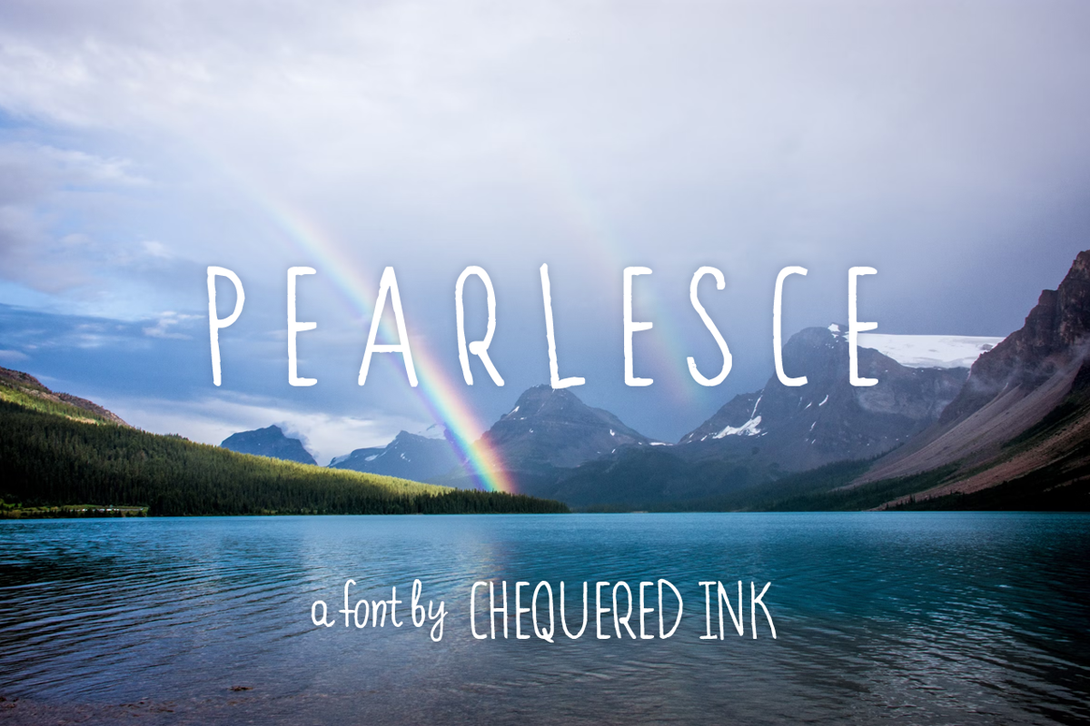 Pearlesce Font | Chequered Ink | FontSpace