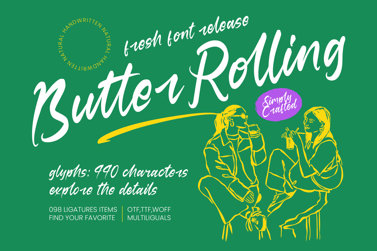 Butter Rolling by Letterena Studios