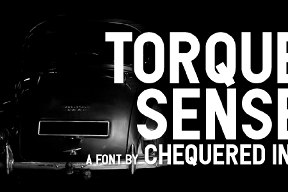 Torque Sense Font | Chequered Ink | FontSpace