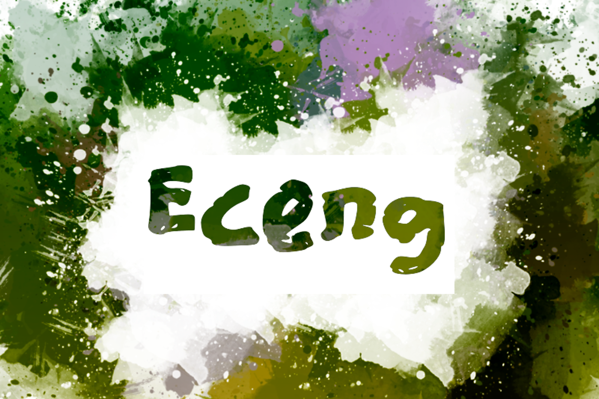 E Eceng Font | Wepfont | FontSpace