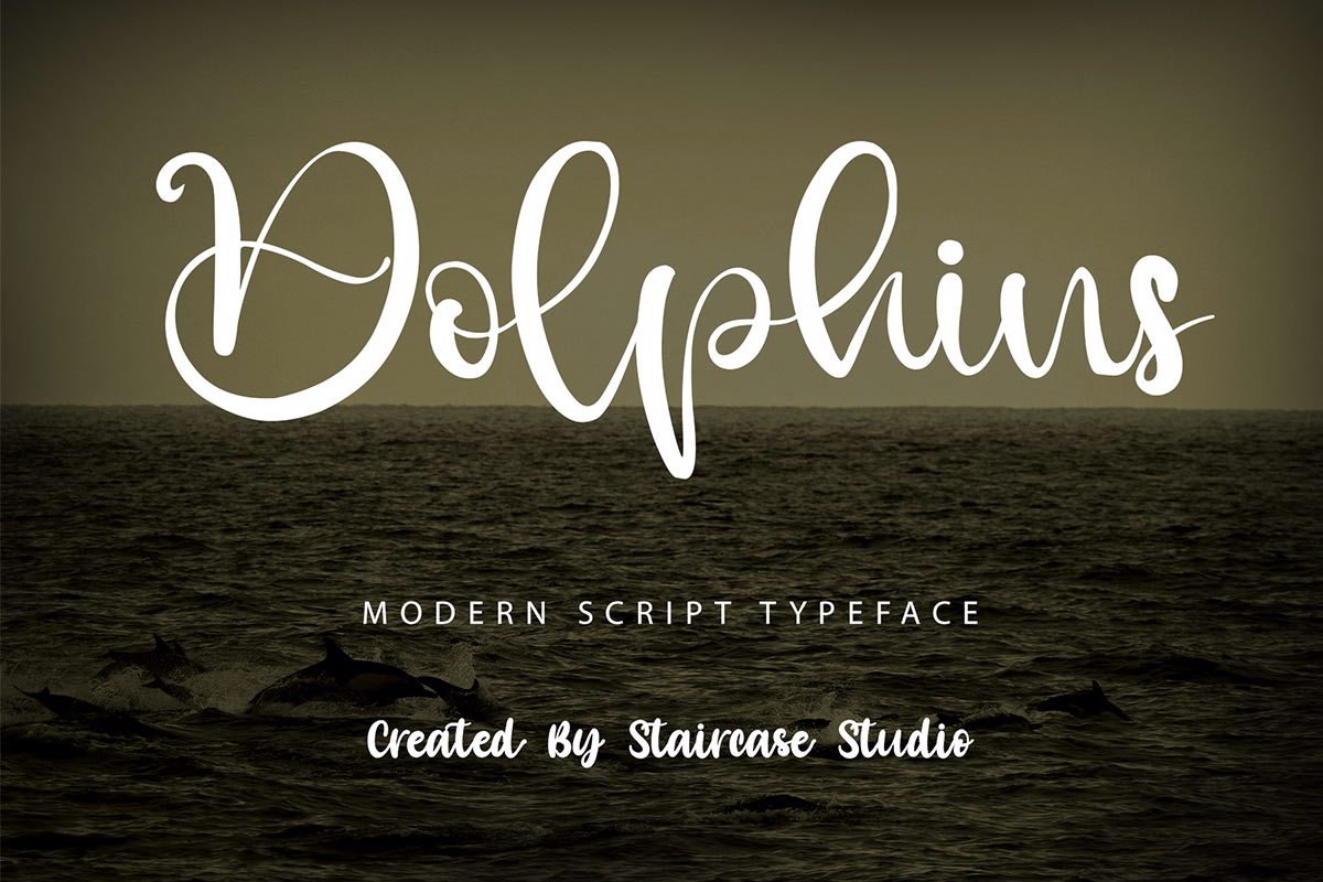 Dolphins Font | Staircase Studio | FontSpace