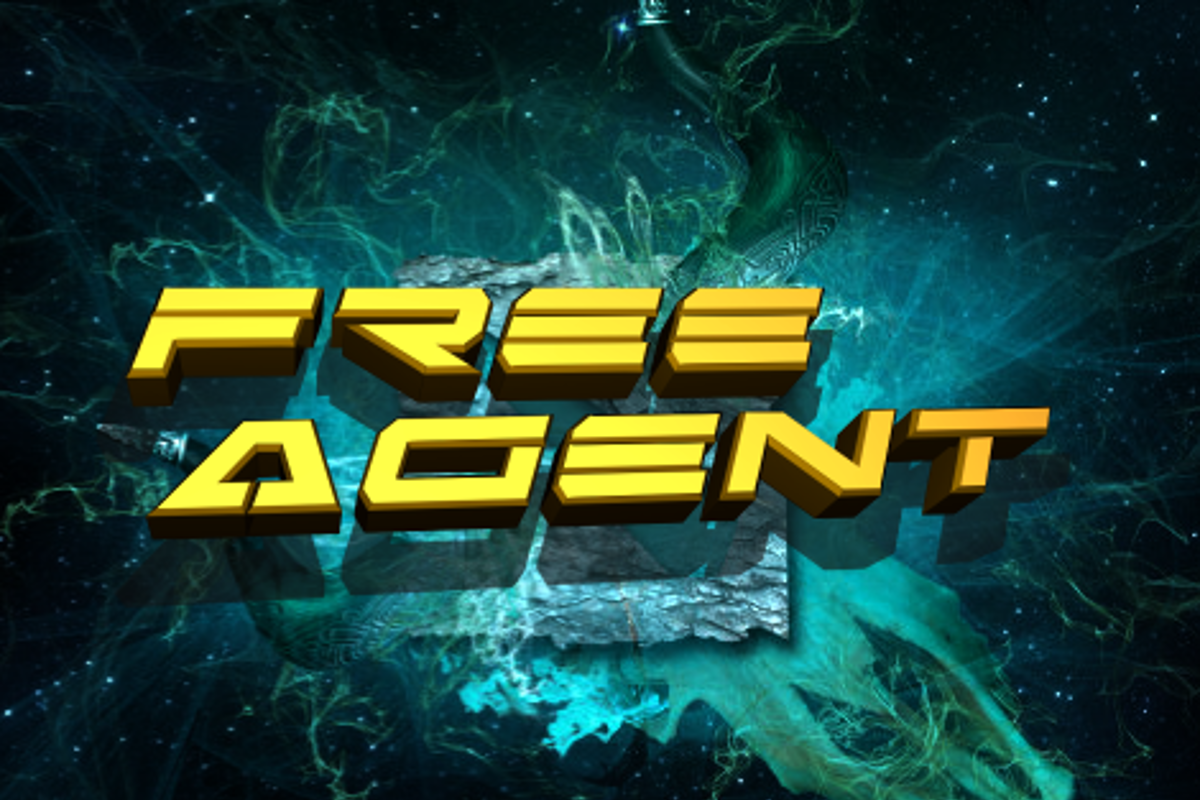 Free Agent Font Iconian Fonts FontSpace