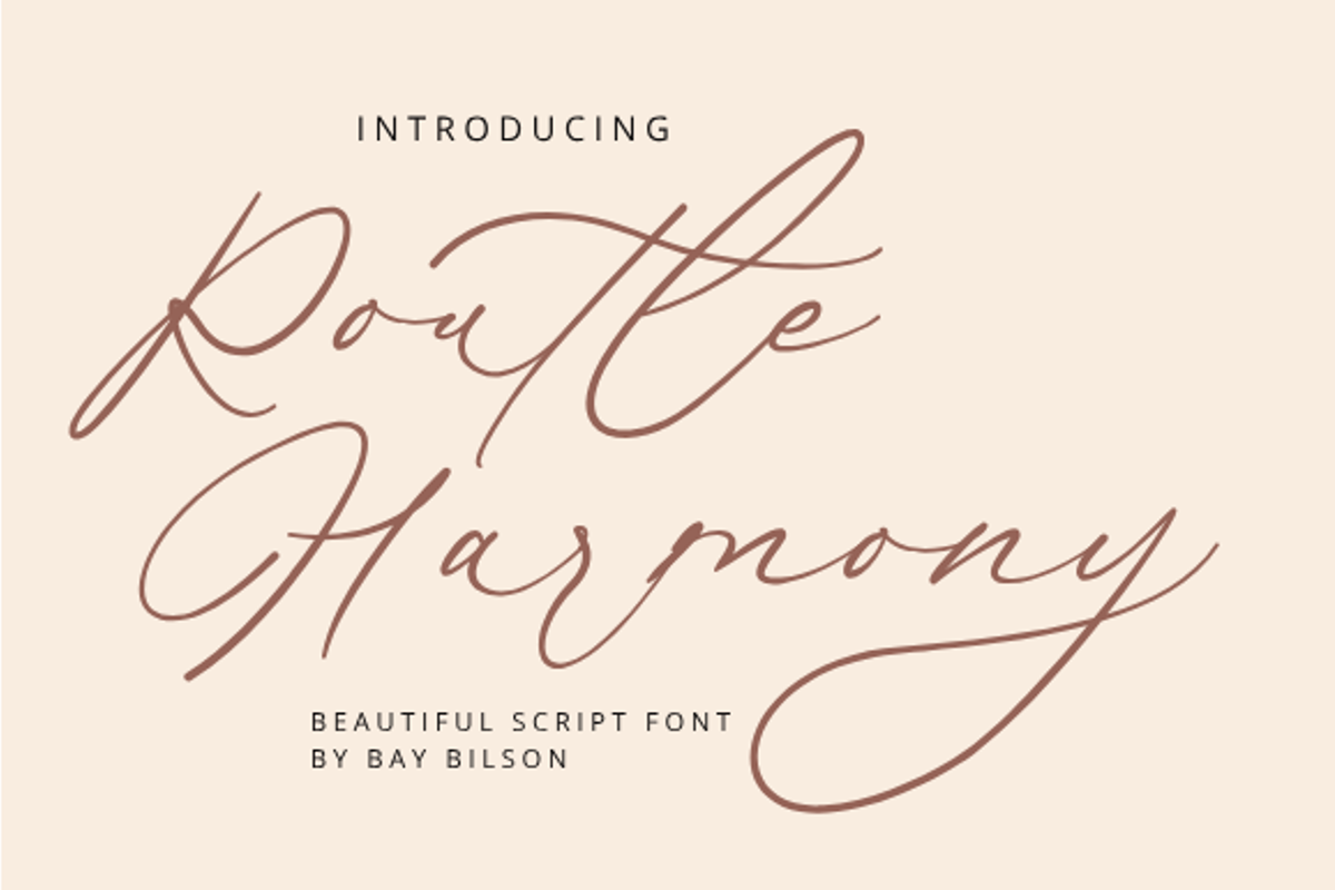 Routle Harmony Font | Muwattastudio | FontSpace