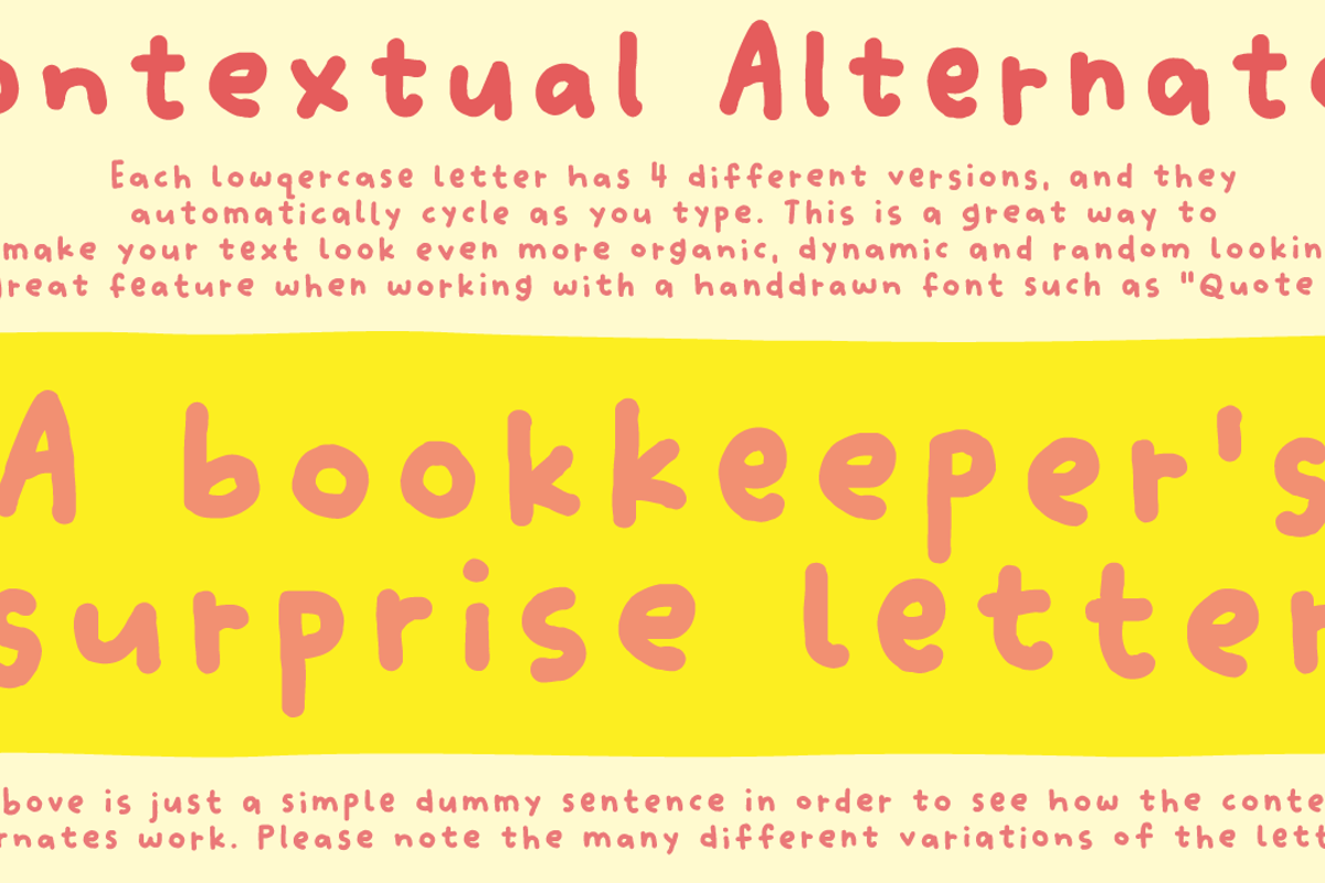 Quote Note Font Free Download