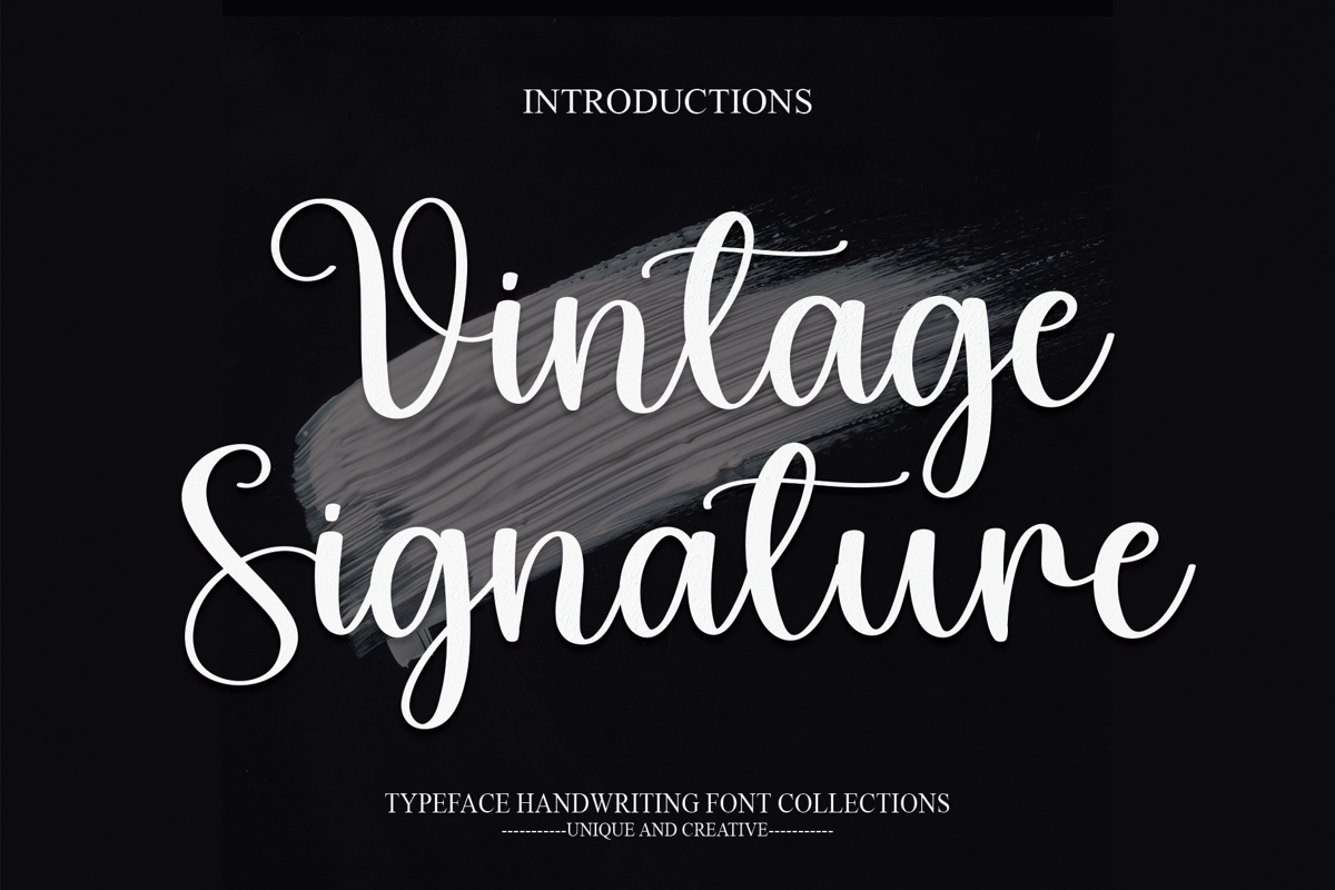 Vintage Signature Font | scratchones_creative | FontSpace