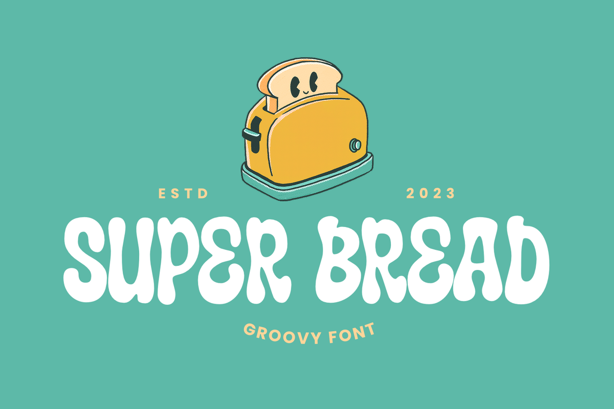 Super Bread Font All Super Font Fontspace