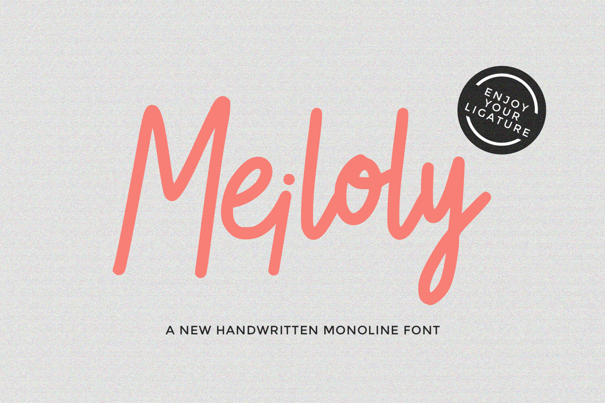Mhylei Lettering Meiloly Font - Free Download