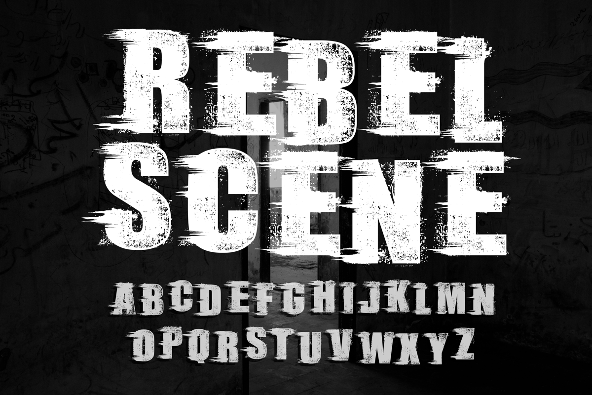 Rebel Scene_Demo Font | knackpackstudio | FontSpace