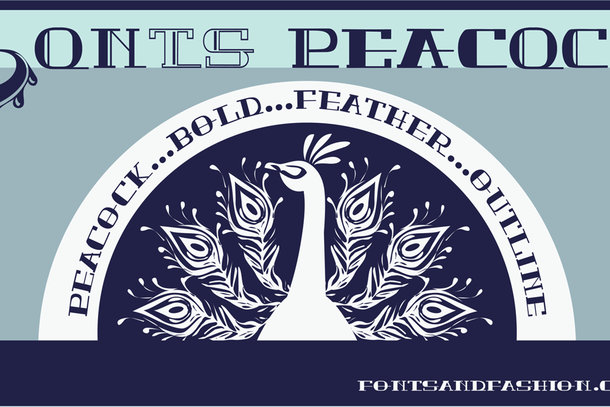 PEACOCK DEMO normal Font | Fontsandfashion.com | FontSpace