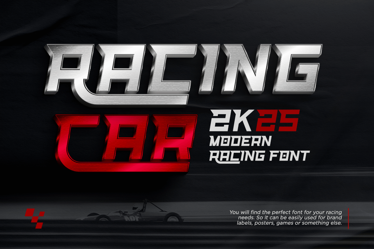 Racing Car Font | Fontkong | FontSpace