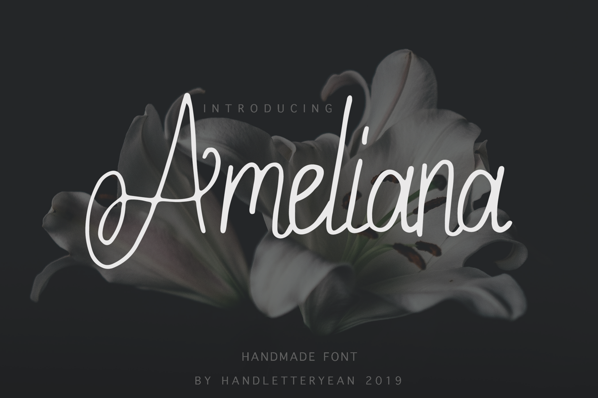 Ameliana Font | HandletterYean | FontSpace