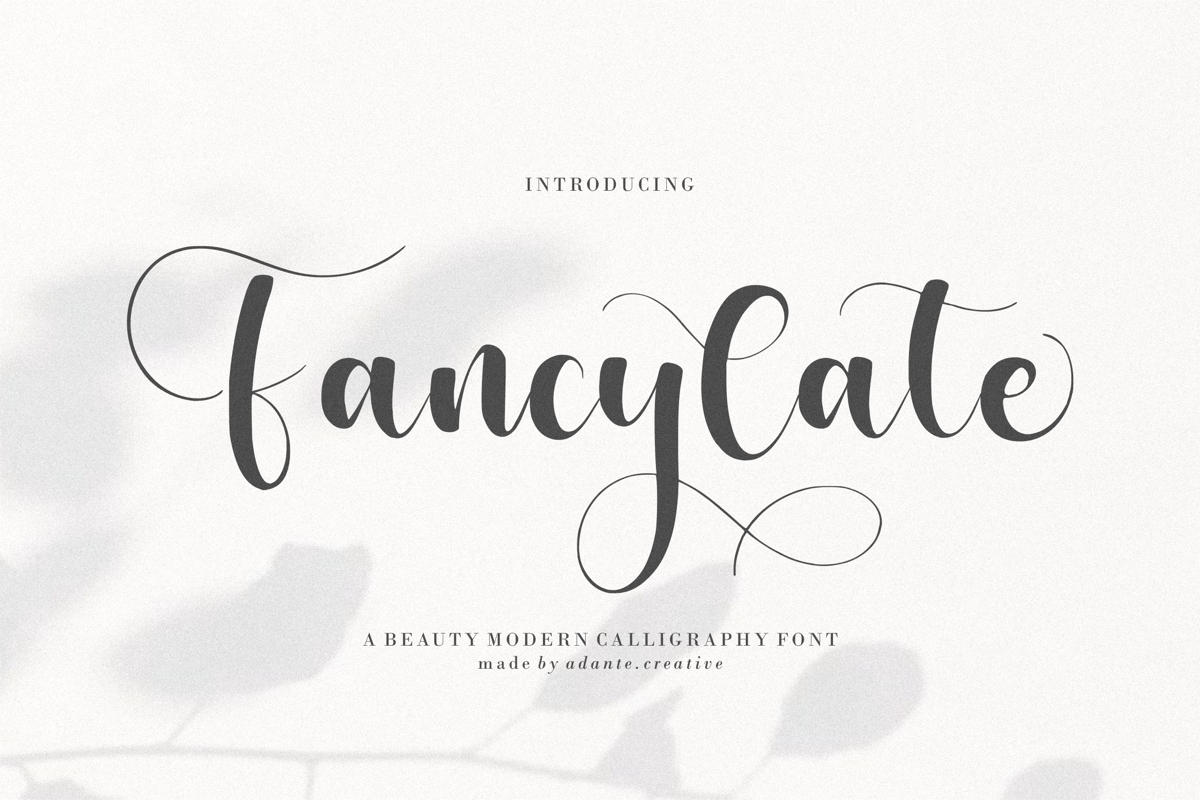 Fancylate Font Adante.Creative FontSpace