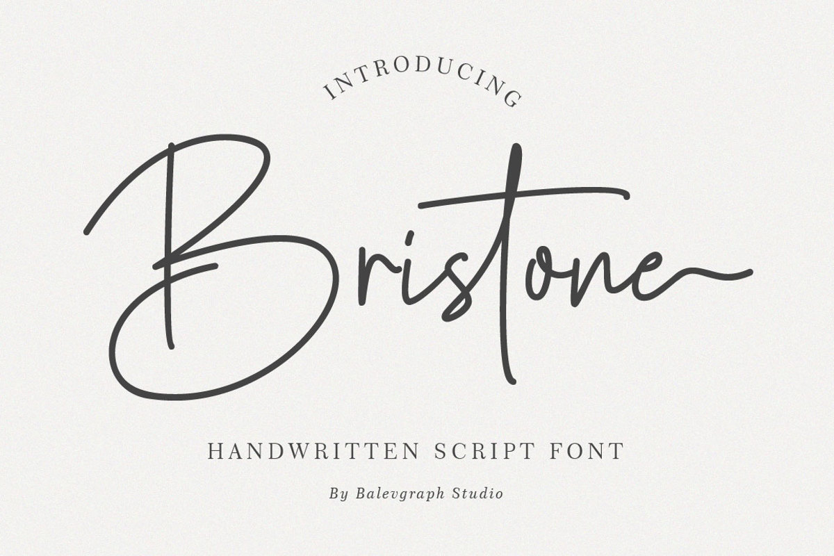 Bristone Font | BalevgraphStudio | FontSpace