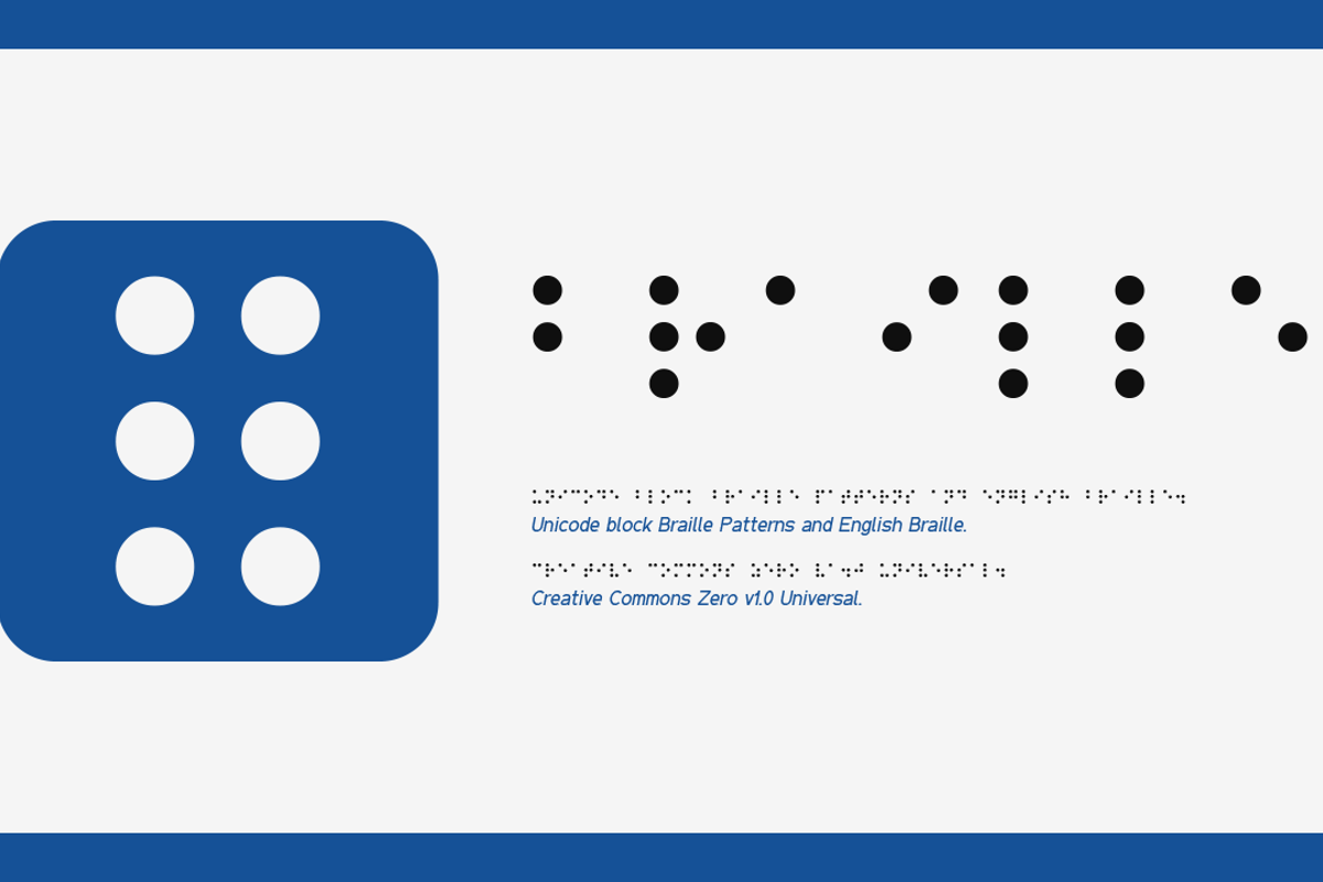 Braille CC0 Font FontSpace