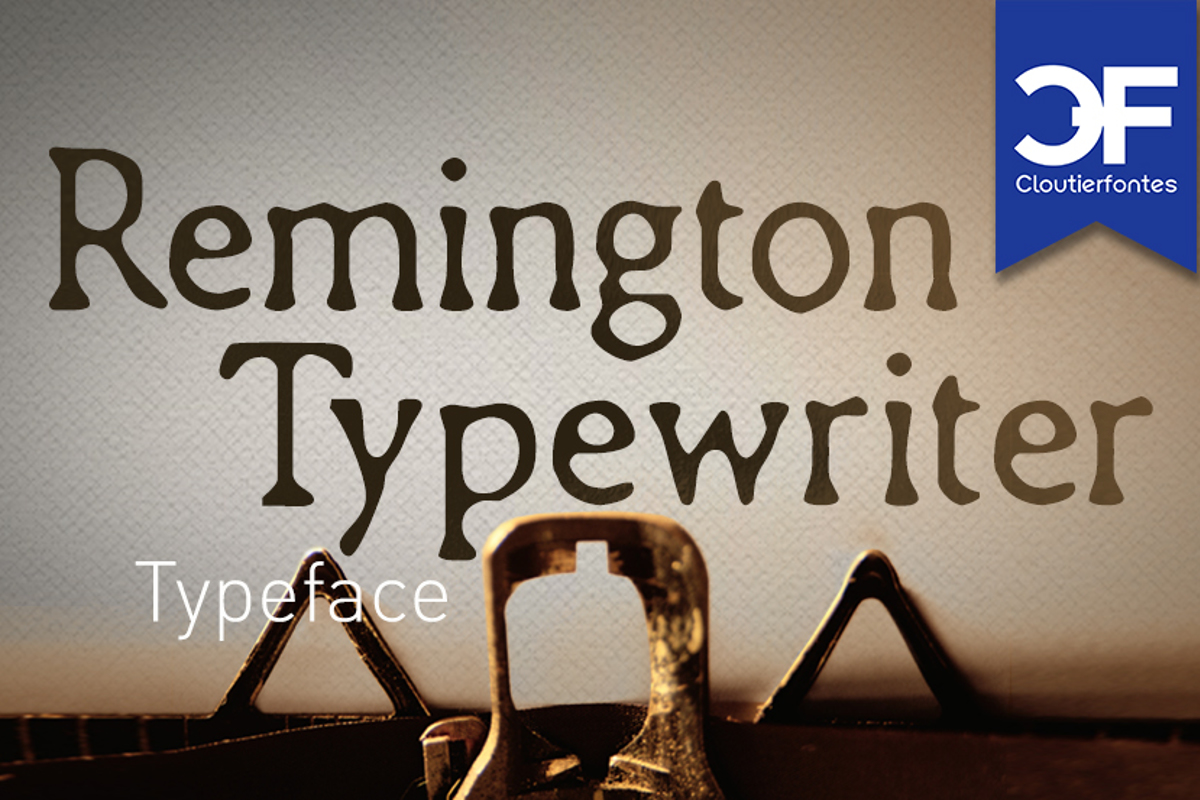 CF Remington Typewriter Font CloutierFontes FontSpace