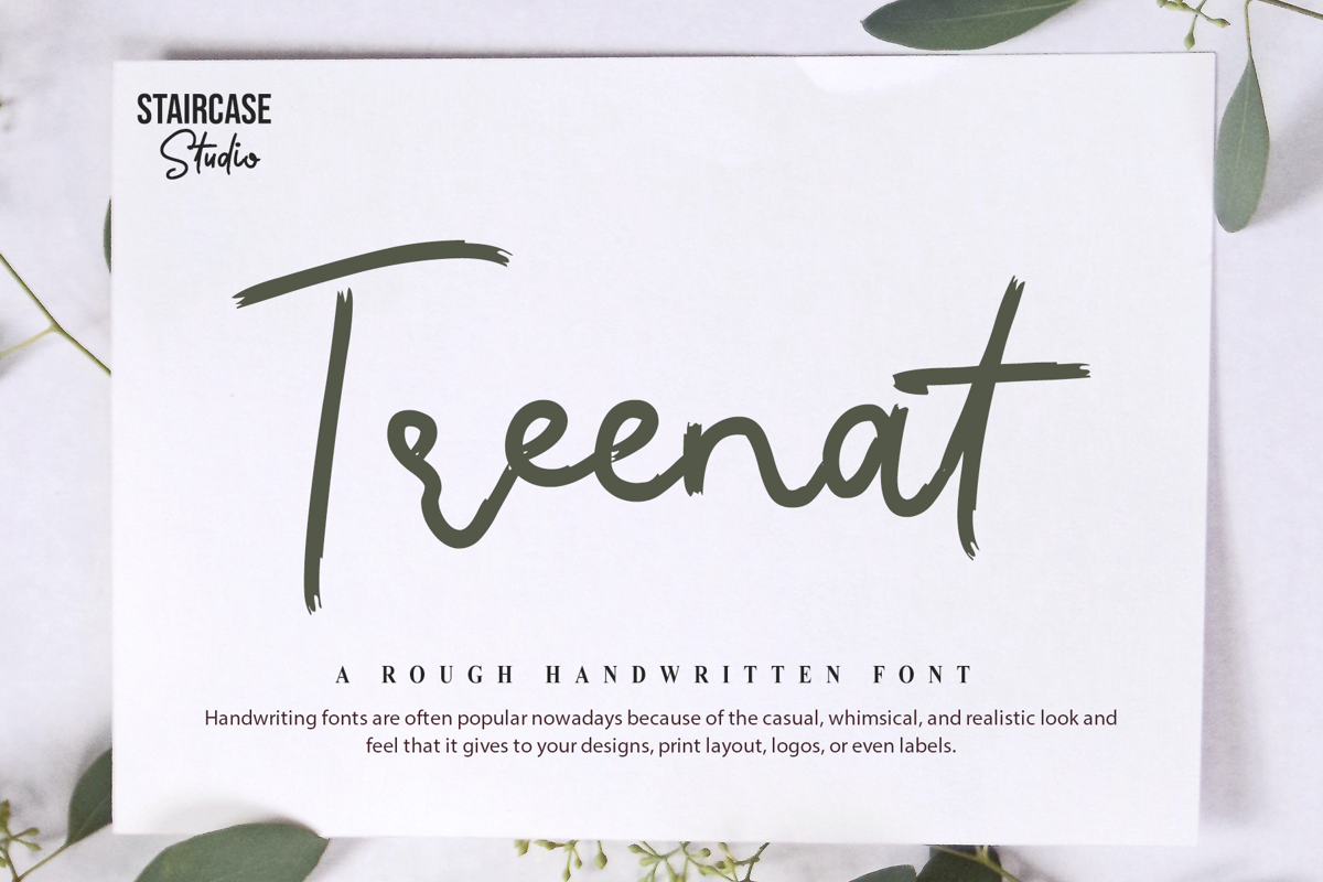 Treenat Font Staircase Studio FontSpace