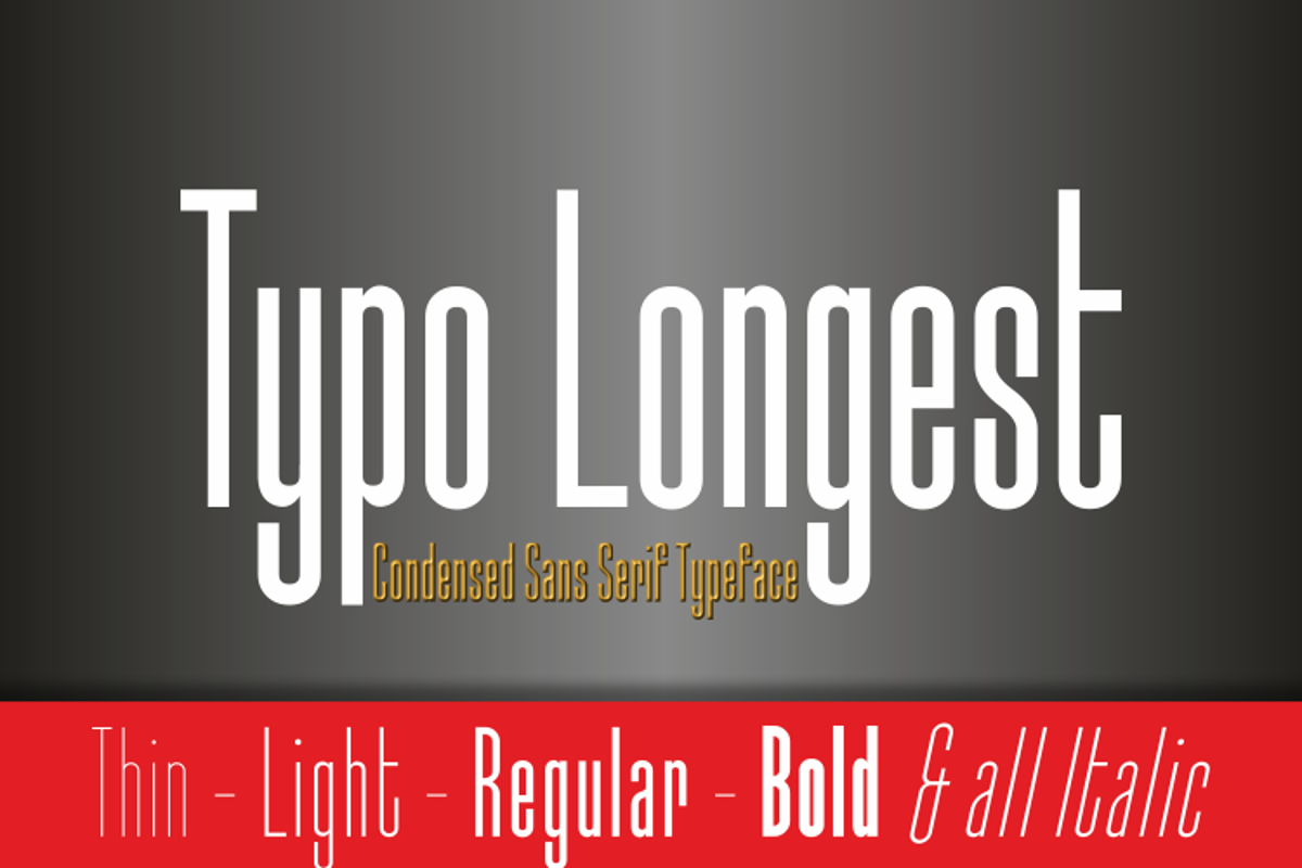 Typo Longest Font Studiotypo FontSpace