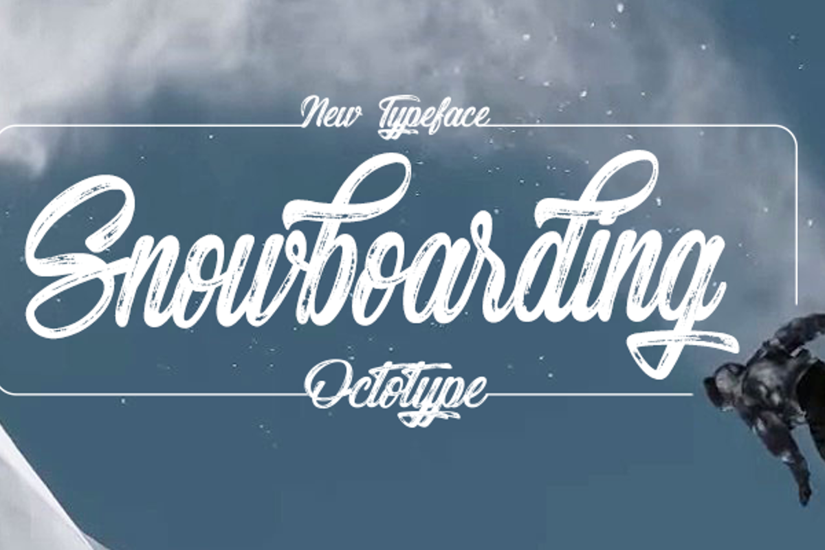 Snowboarding Font Octotype FontSpace