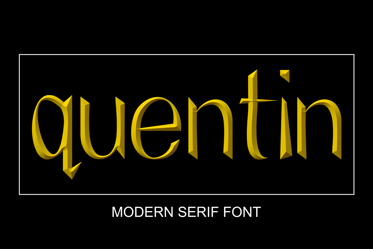 Quentin Font Alif Quentin FontSpace