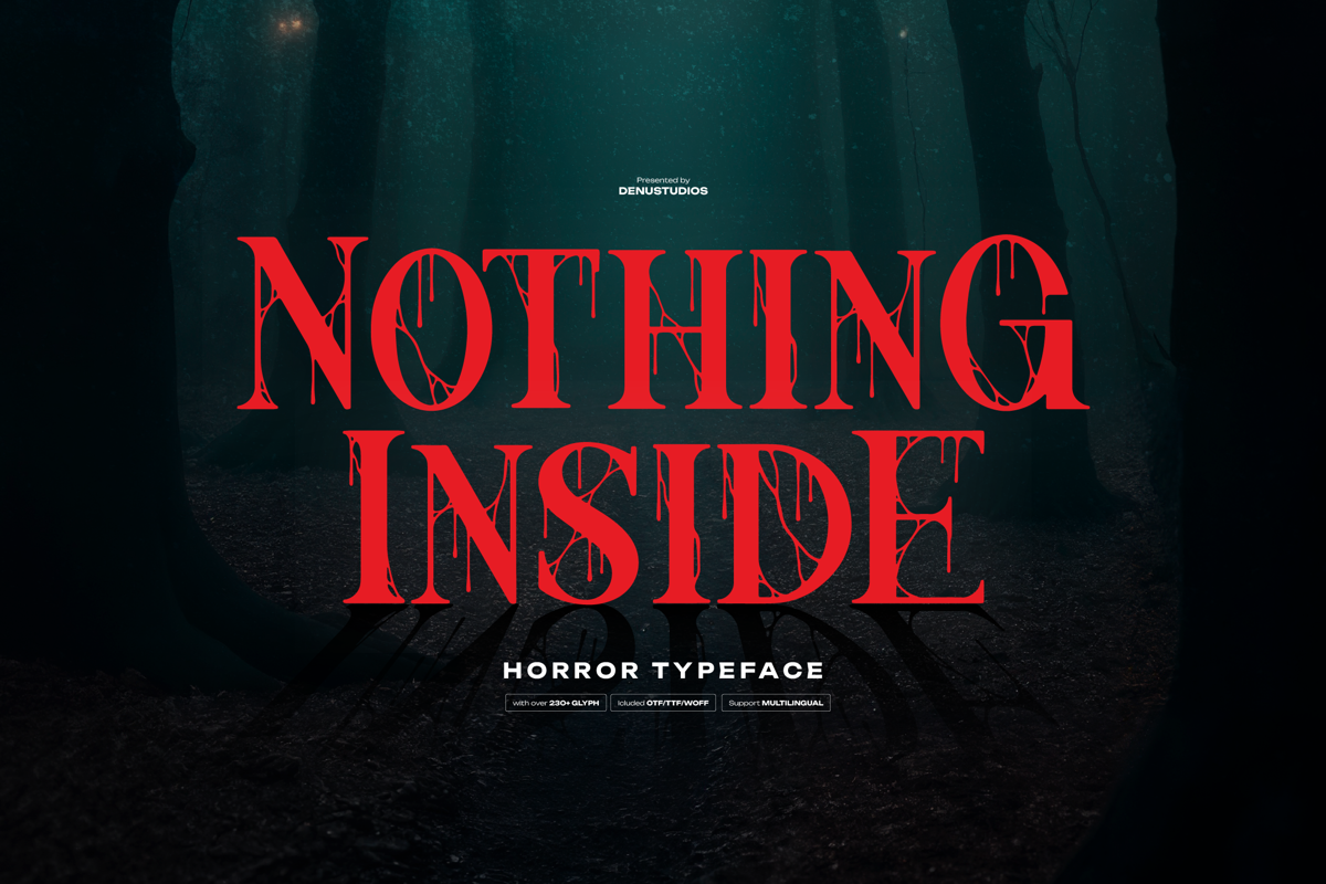 Nothing Inside Font - Free Download