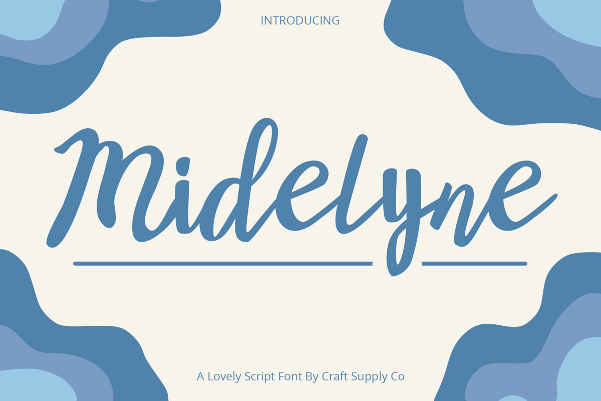 Midelyne Font Craftsupplyco Fontspace