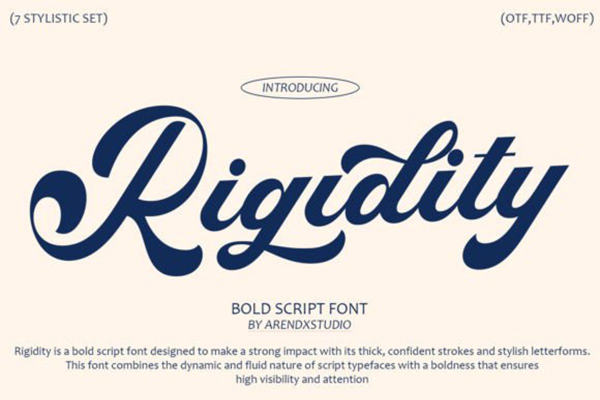 Rigidity Font | Asep Rendi | FontSpace
