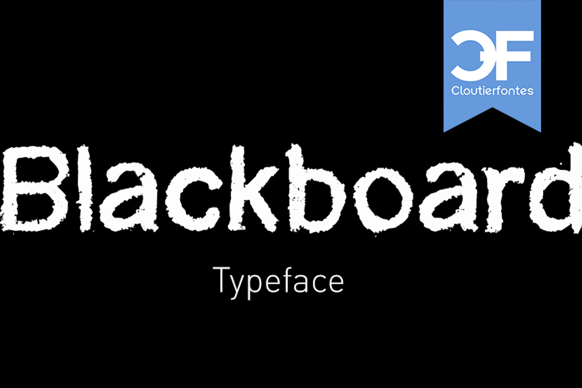 CF Blackboard Font CloutierFontes FontSpace