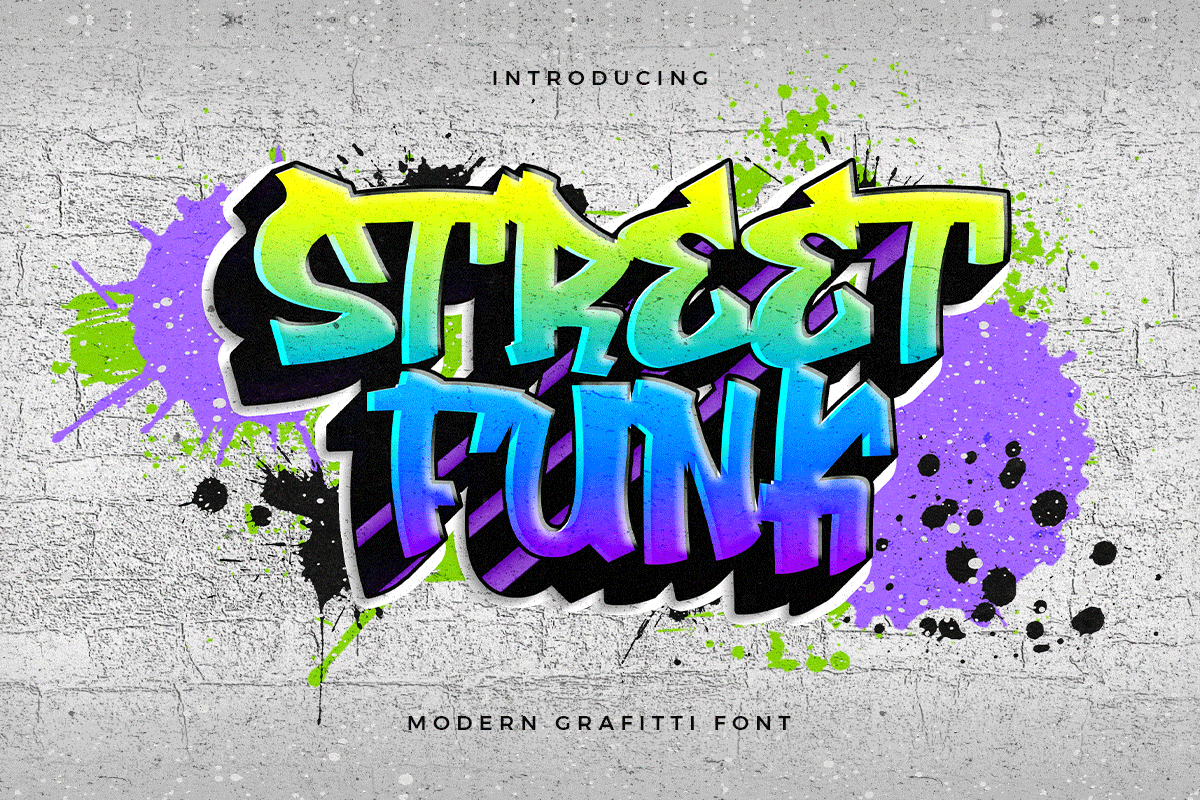 Streetfunk Graffiti Font | Fontkong | FontSpace