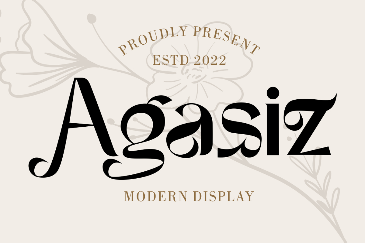 Agasiz Font PutraCetol Studio FontSpace