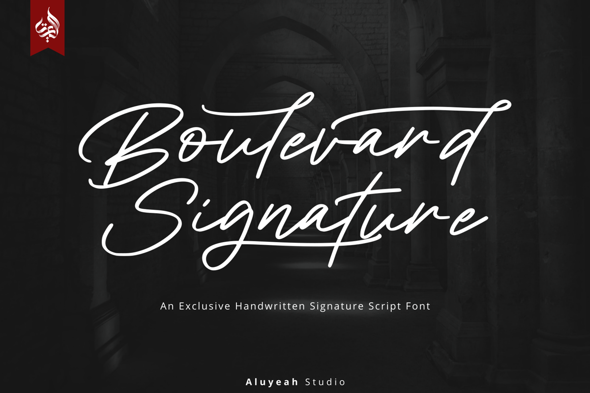 Boulevard Signature Font | Aluyeah Studio | FontSpace