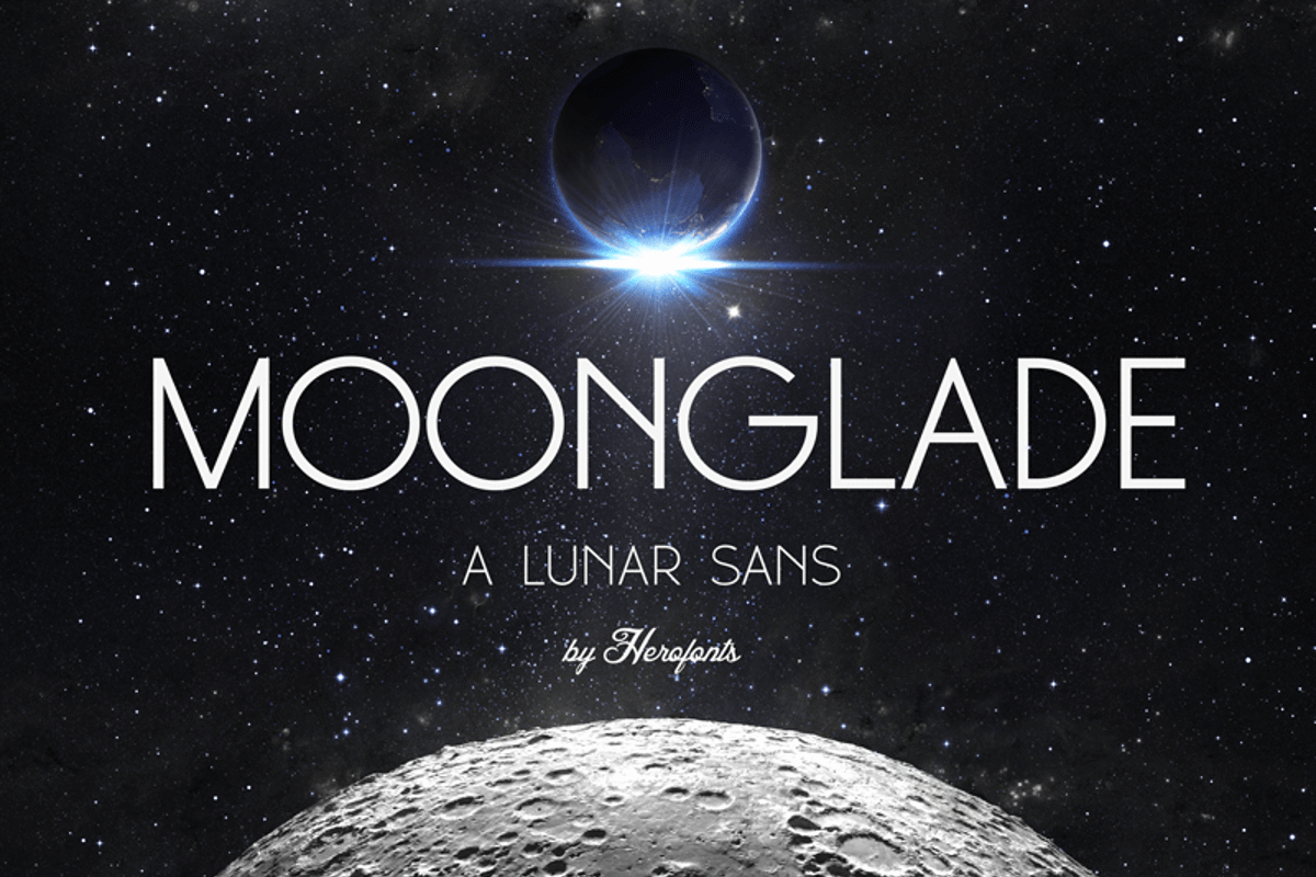 Moonglade Font | Herofonts | FontSpace