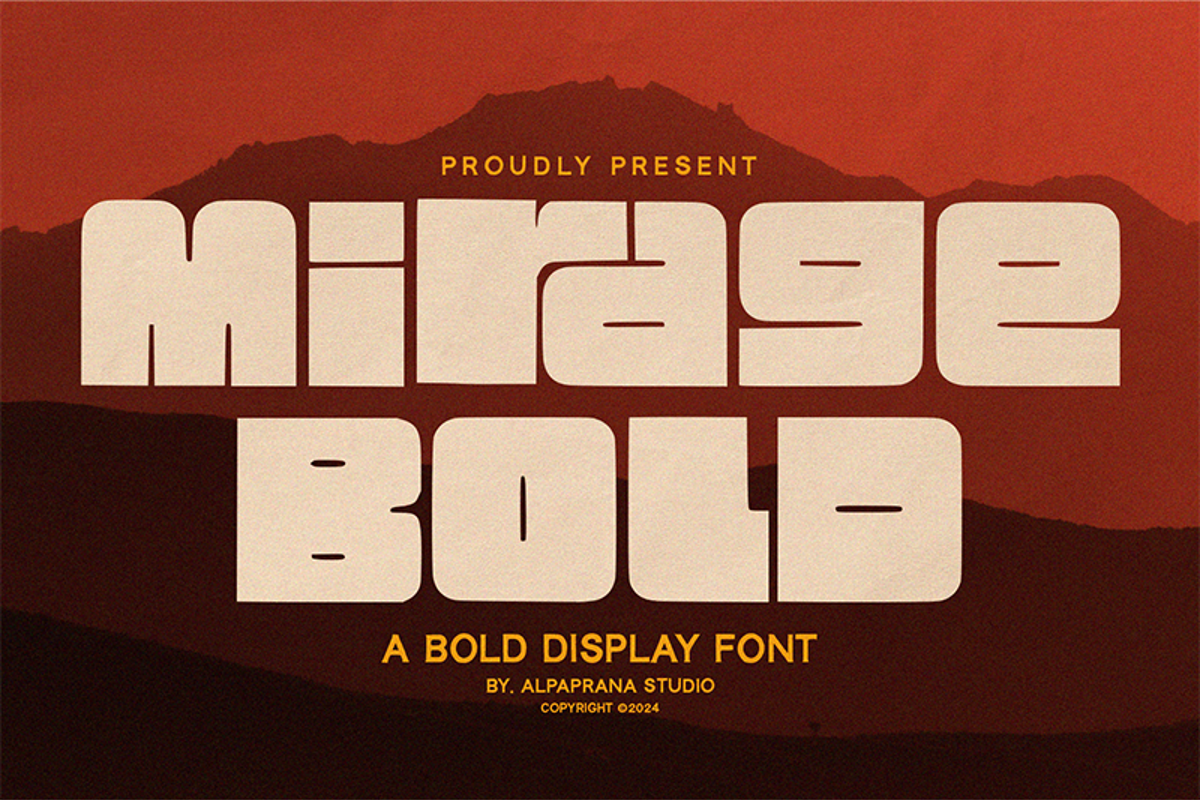 Mirage Bold Font | Alpaprana | FontSpace