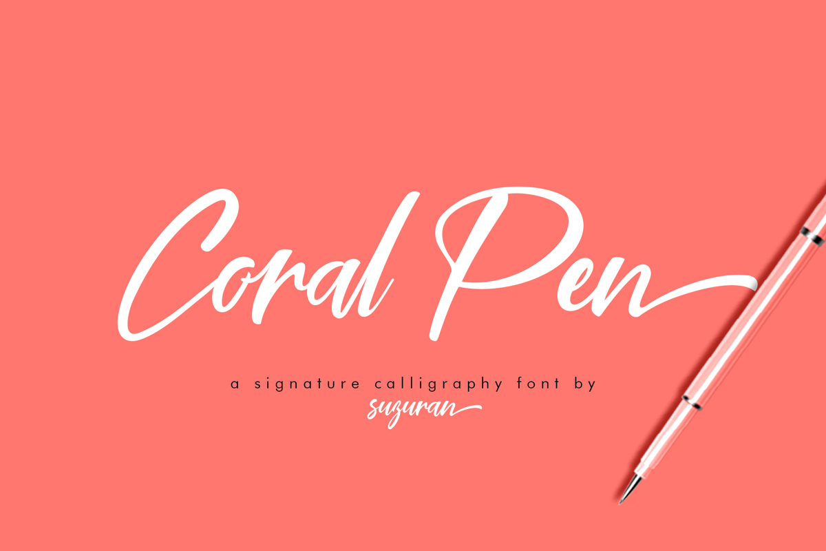 Coral Pen Font | Suzuran | FontSpace